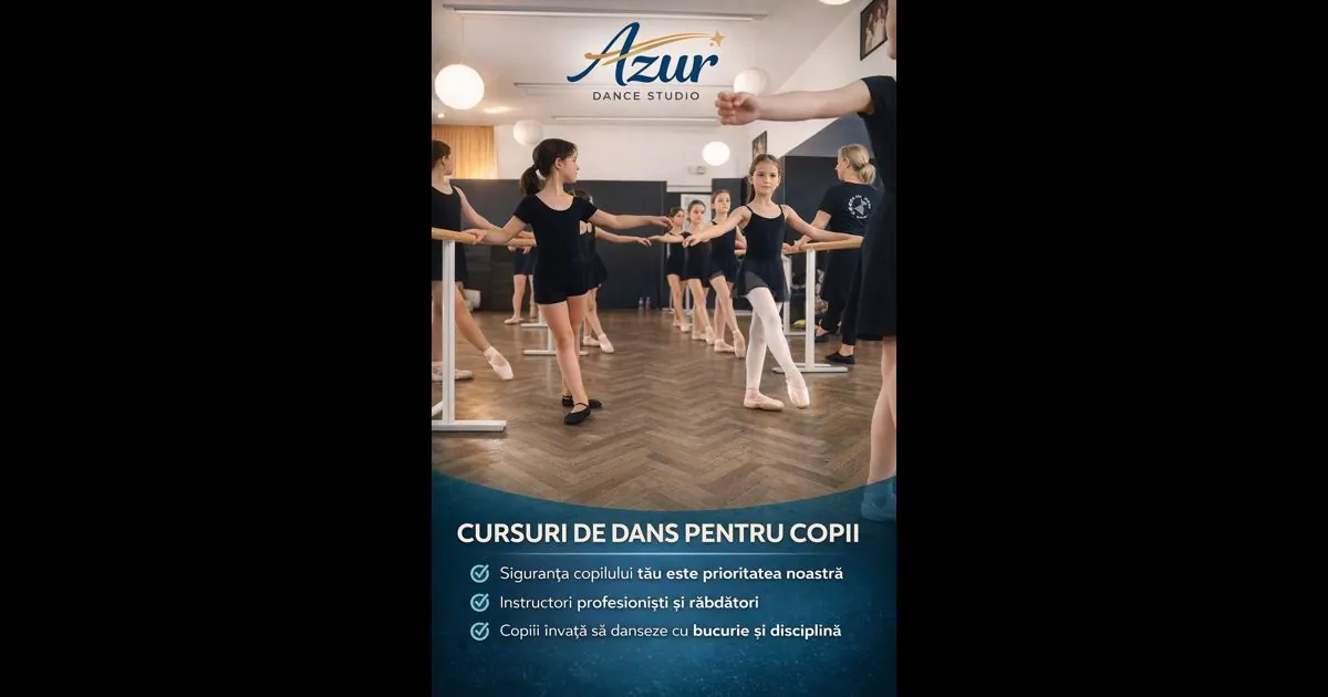 Copii in timpul unei activitati de dans